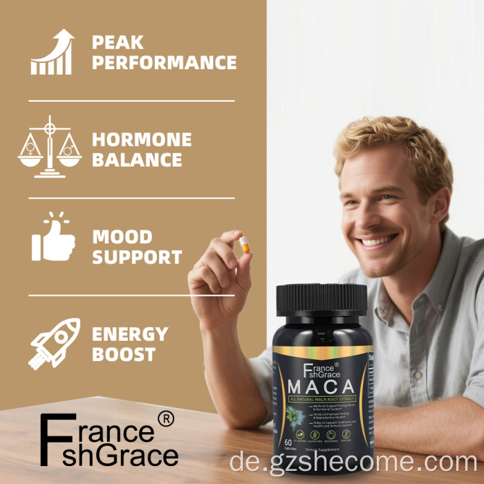 Maca High Potency Black Maca Root -Energiekapseln